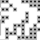 Light circle in square data pattern